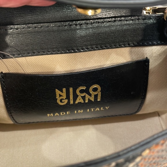 Nico Giani Python Bag. Brand-new still tortoise shell handle or crossbody - Picture 5 of 8